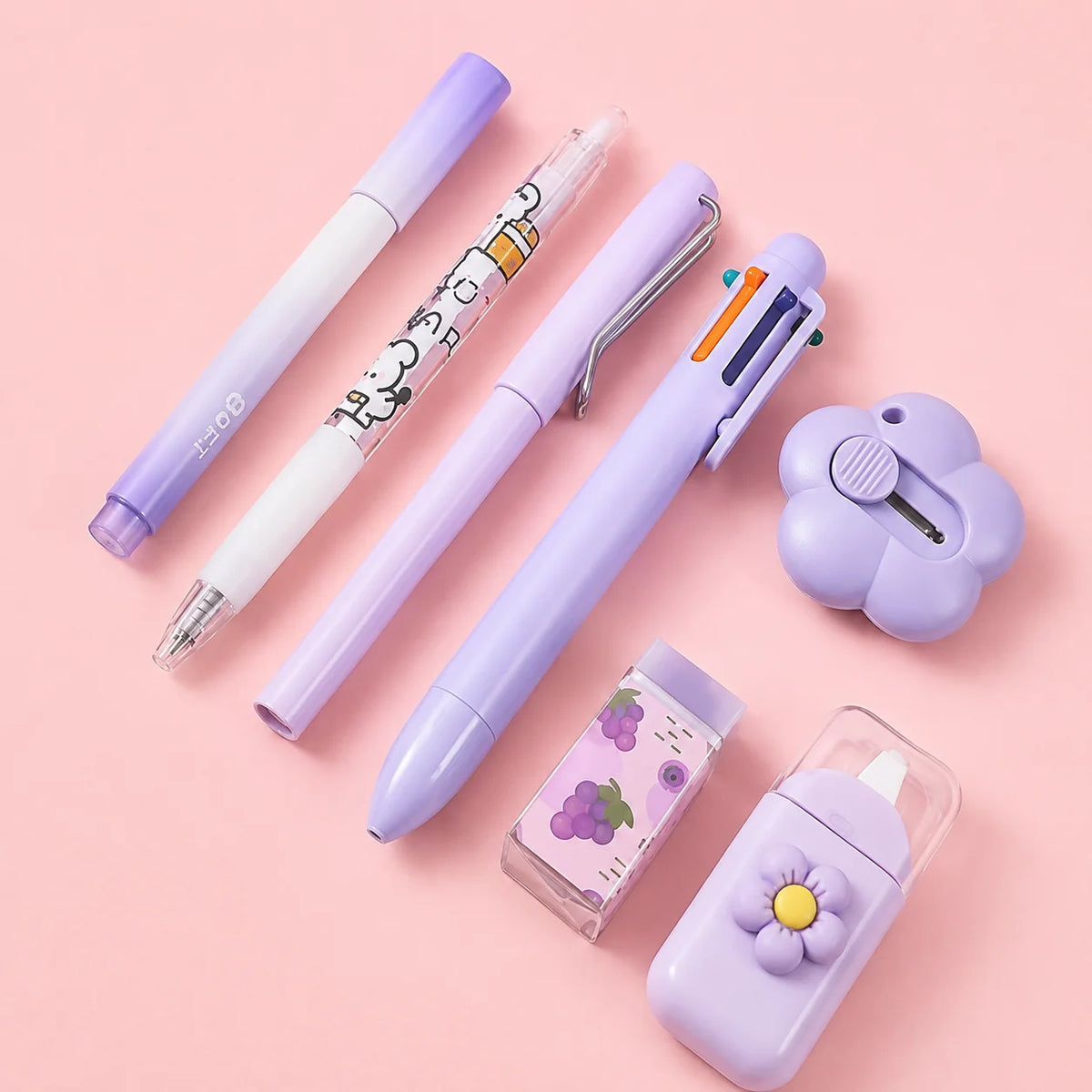 Aesthetic Stationery Set, Cute School Supplies for Students, Gel Pen Correction Tape Kit, Journaling Writing Supplies Set