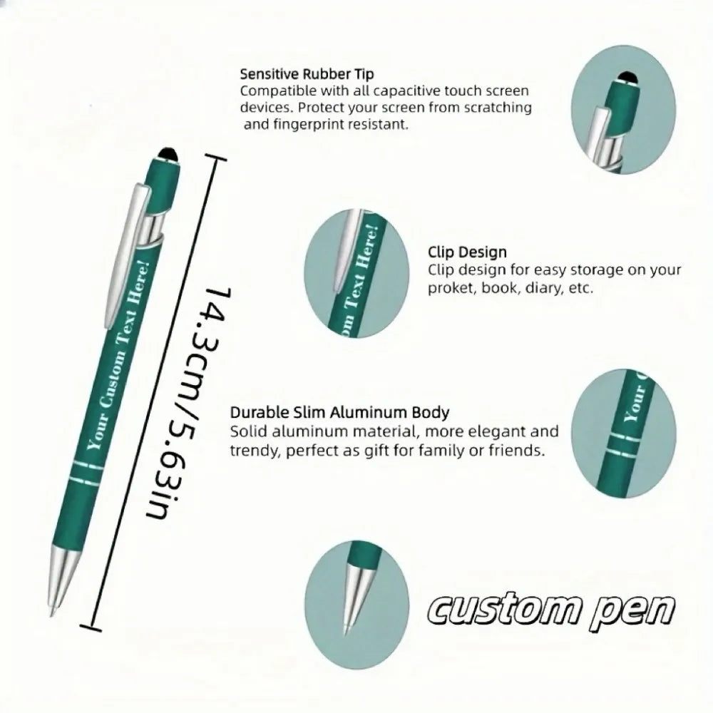 12 Pack Engraved Metal Ballpoint Pens - The Perfect Choice for Business Gifts, Anniversaries, and Graduations | Metal Material