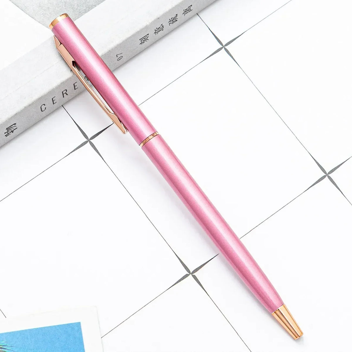 100pcs Metal Ballpoint Pens Customized Logo Gift Pens & School and Office Supplies & Exhibition Gifts & Laser Engraving