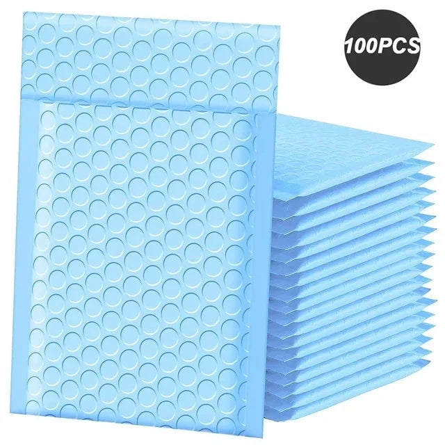 100PCS Shipping Packaging Supplies Multicolor Packing Bag Bags Small Business Bubble Envelope Mailing Office School