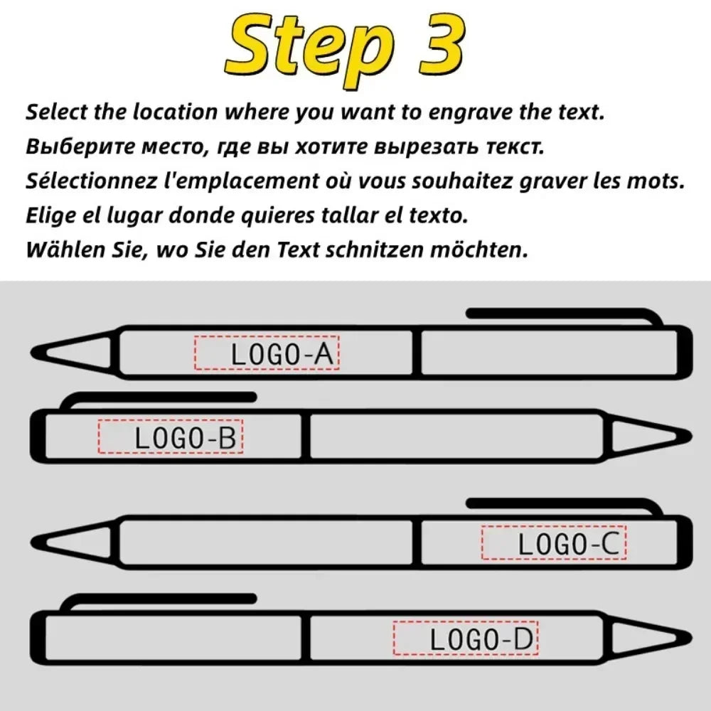 100pcs Metal Ballpoint Pens Customized Logo Gift Pens & School and Office Supplies & Exhibition Gifts & Laser Engraving