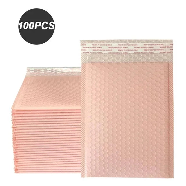 100PCS Shipping Packaging Supplies Multicolor Packing Bag Bags Small Business Bubble Envelope Mailing Office School