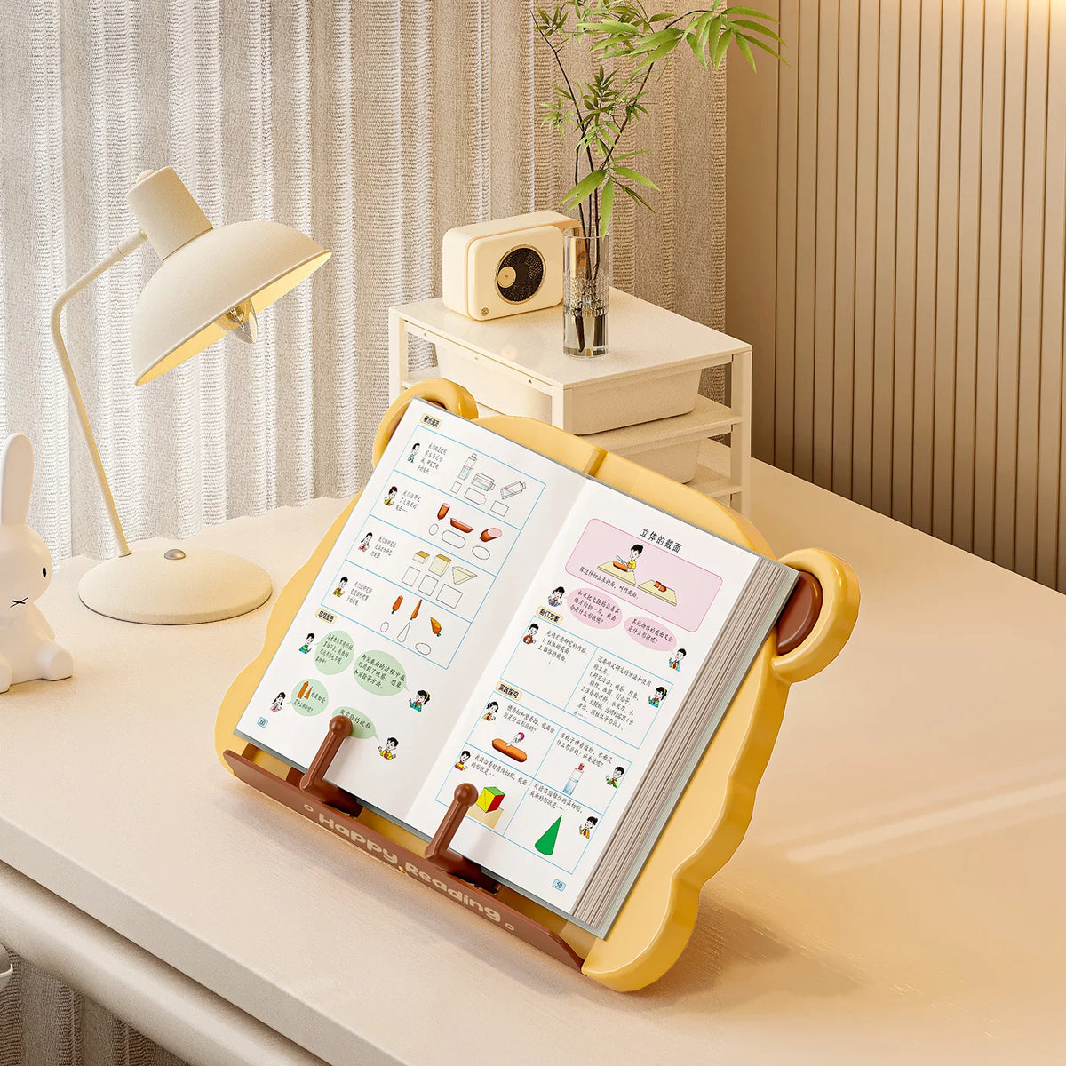 Adjustable Reading Stand for Kids Portable Bookends Desktop Reading Rack Multifunction Holder For Music Score Recipe Tablet
