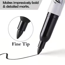 Waterproof Dual-Tip Permanent Markers Set (20 / 40 / 60 Pack)