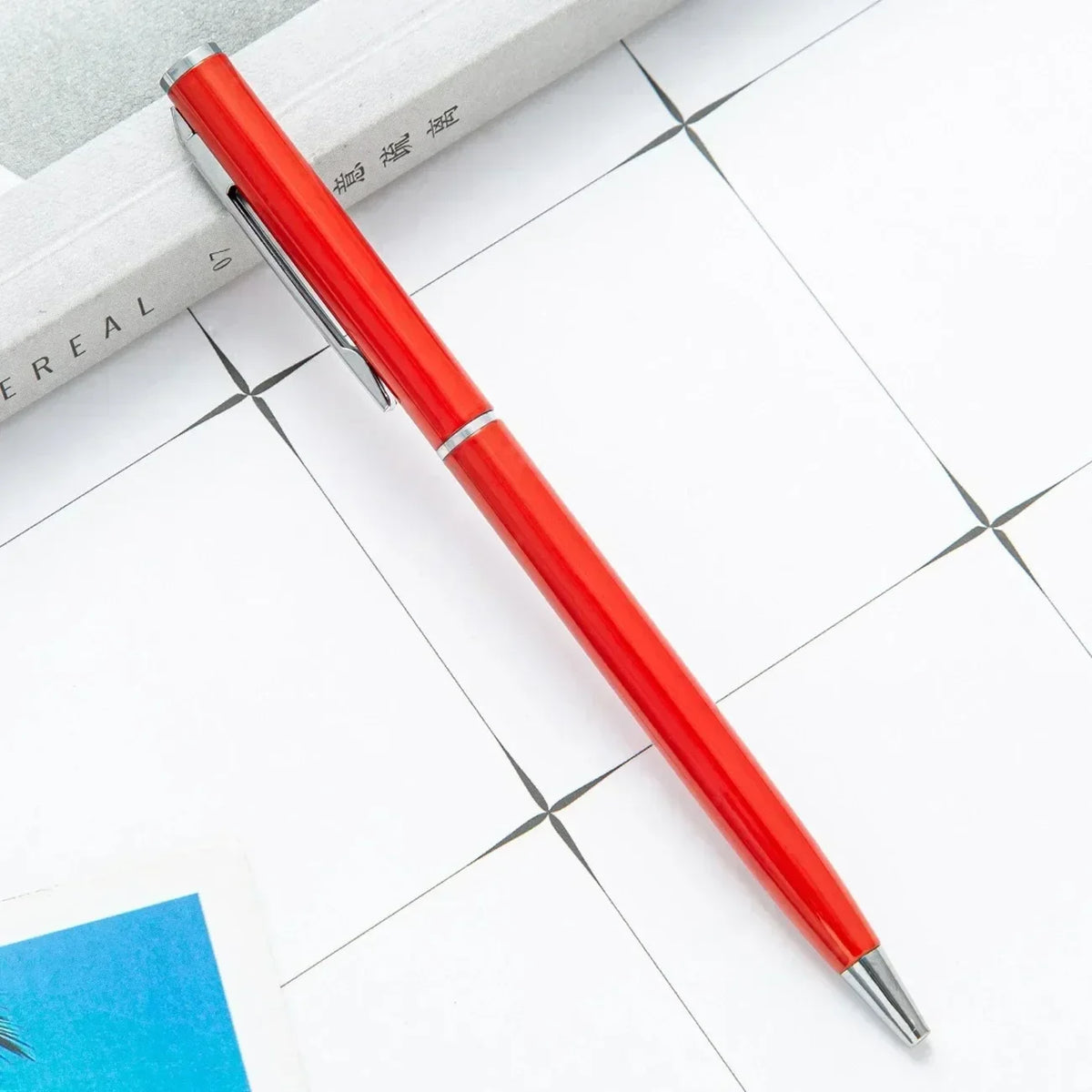 100pcs Metal Ballpoint Pens Customized Logo Gift Pens & School and Office Supplies & Exhibition Gifts & Laser Engraving