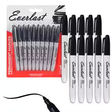 Waterproof Dual-Tip Permanent Markers Set (20 / 40 / 60 Pack)