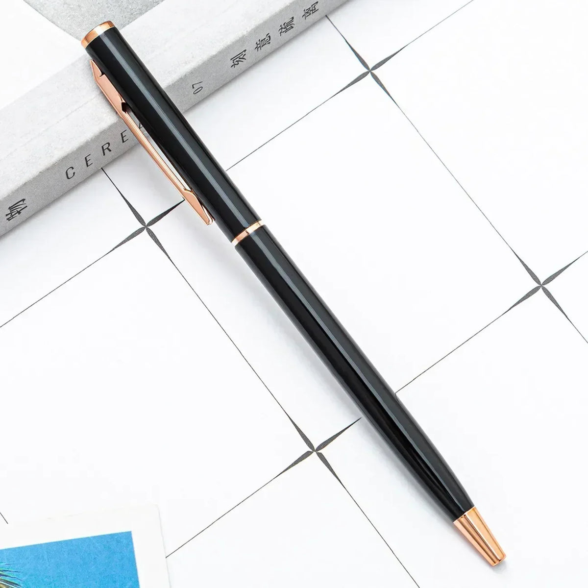 100pcs Metal Ballpoint Pens Customized Logo Gift Pens & School and Office Supplies & Exhibition Gifts & Laser Engraving