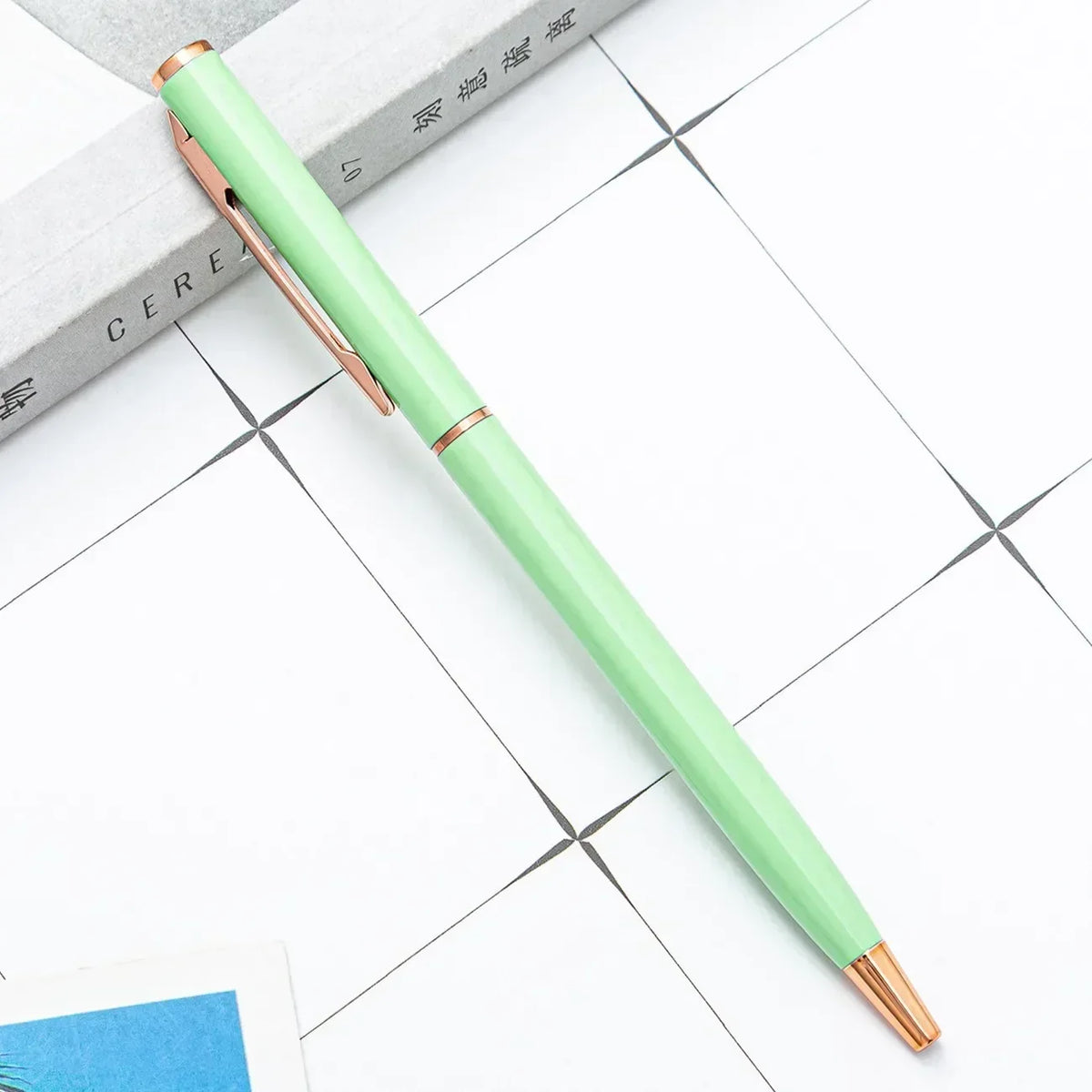 100pcs Metal Ballpoint Pens Customized Logo Gift Pens & School and Office Supplies & Exhibition Gifts & Laser Engraving