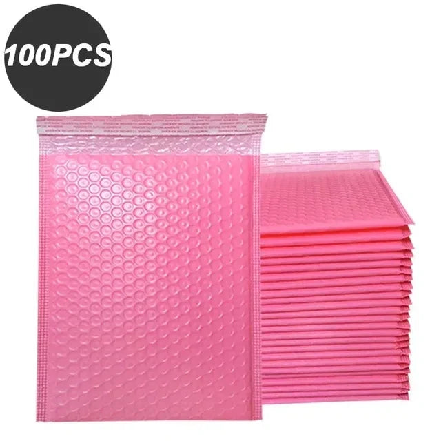 100PCS Shipping Packaging Supplies Multicolor Packing Bag Bags Small Business Bubble Envelope Mailing Office School