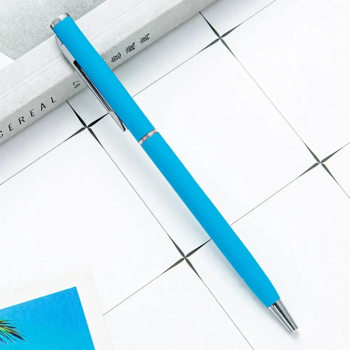 100pcs Metal Ballpoint Pens Customized Logo Gift Pens & School and Office Supplies & Exhibition Gifts & Laser Engraving
