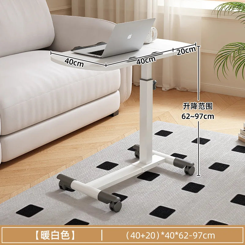 Foldable Height Adjustable Movable Computer Desk Stand Floor Lazy Bedside Table Multi Purpose Reading Puzzle Rack