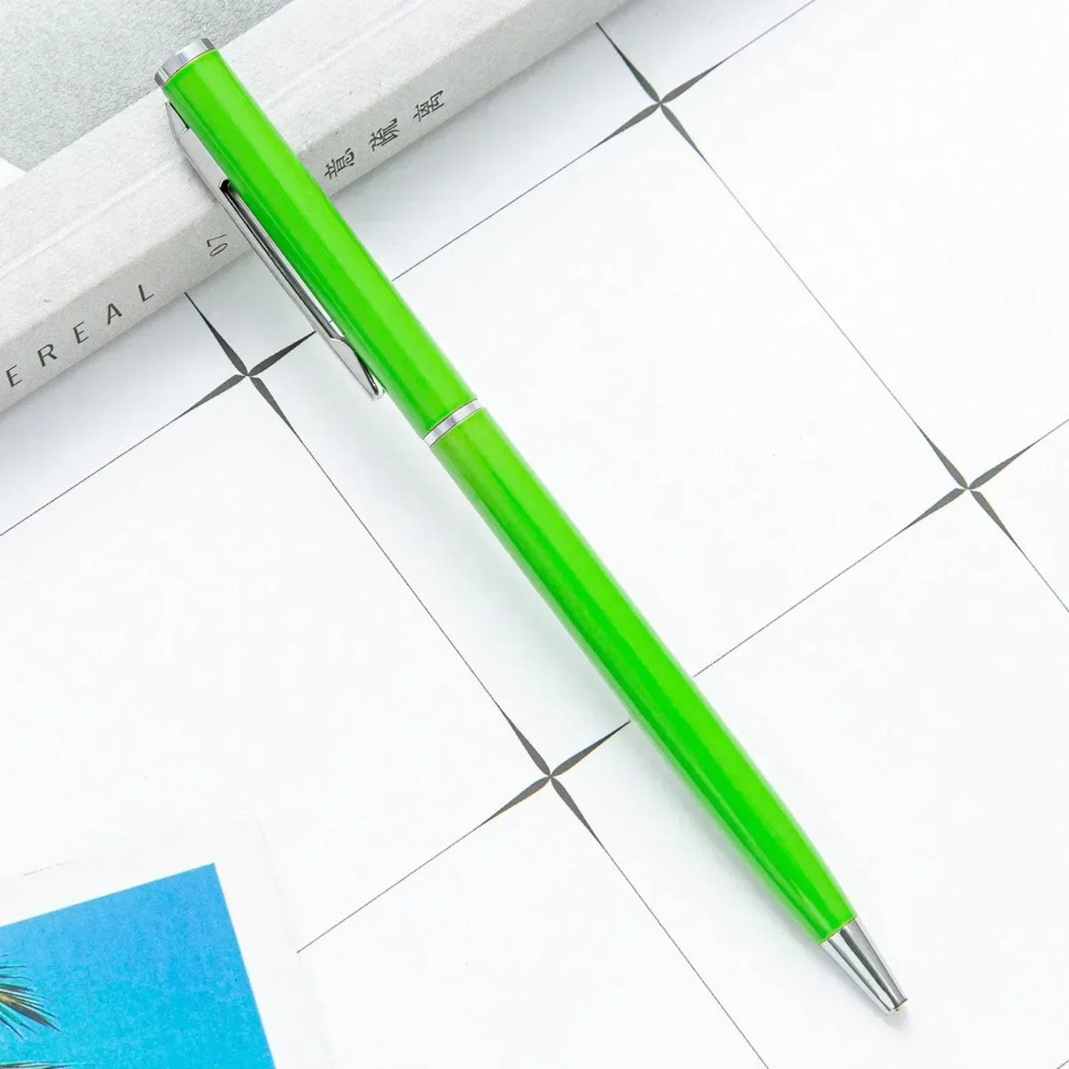 100pcs Metal Ballpoint Pens Customized Logo Gift Pens & School and Office Supplies & Exhibition Gifts & Laser Engraving