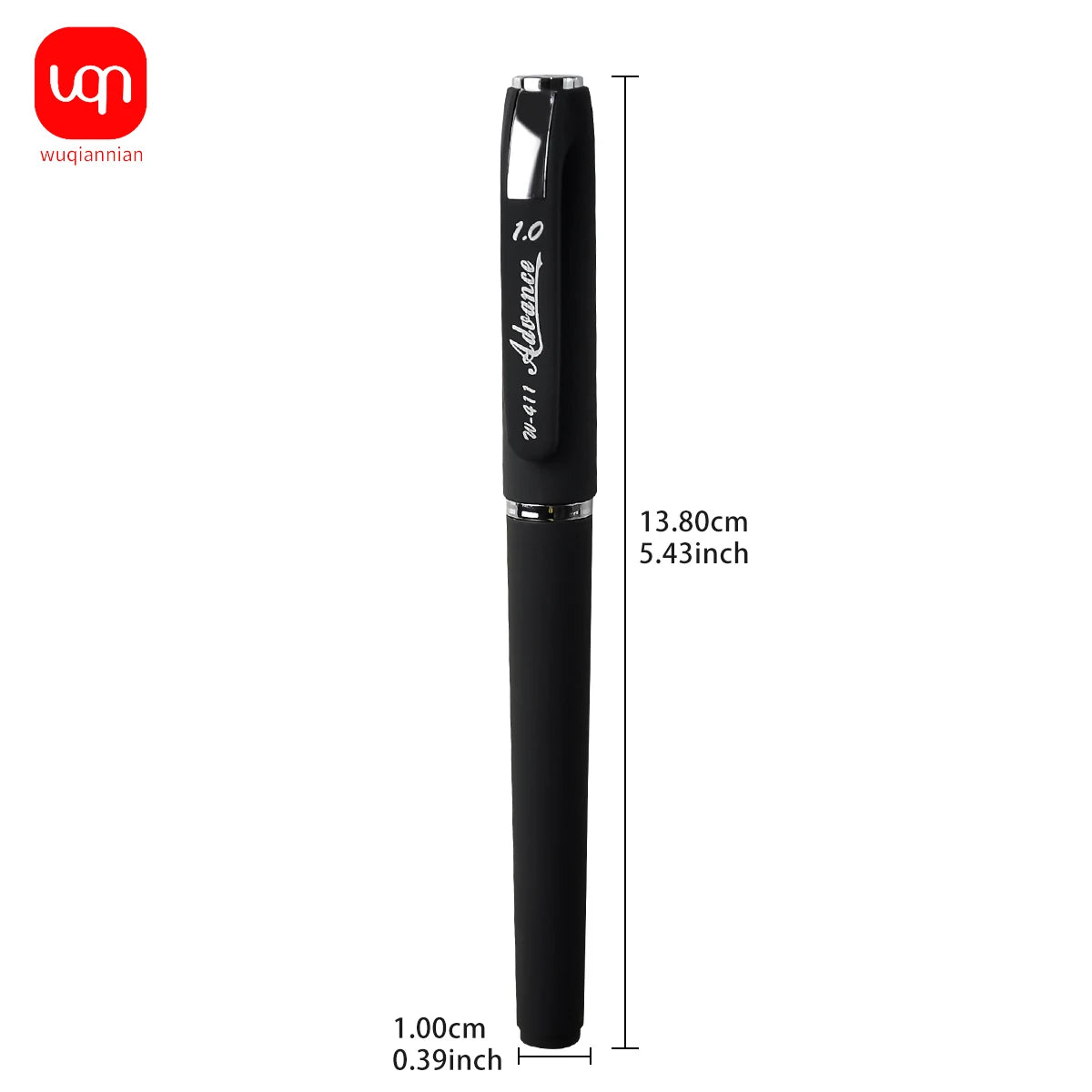 WQN-3/6/12PCS Frosted Black Gel Pen, 1.0mm Nib, Large-Capacity Black Ink,Examination-Specific Pen, Used For Writing And Office