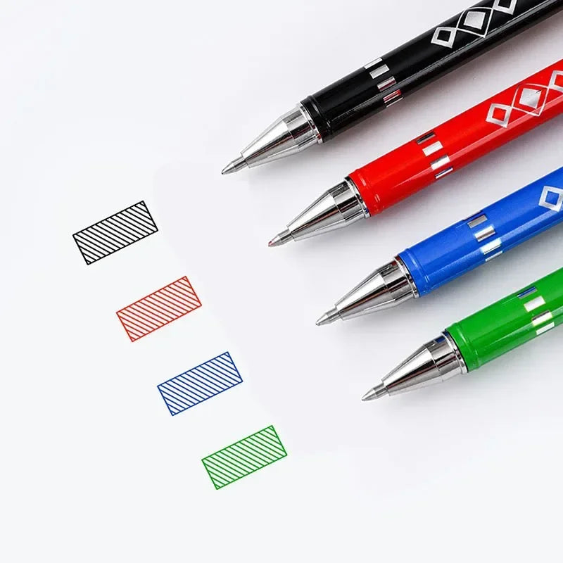 4-12PCS Heat Erasable Pens, Bullet Nib, Colored Heat Sensitive Erasable Gel Pen, 0.7MM Smooth Writing, Black Blue Red Green Ink