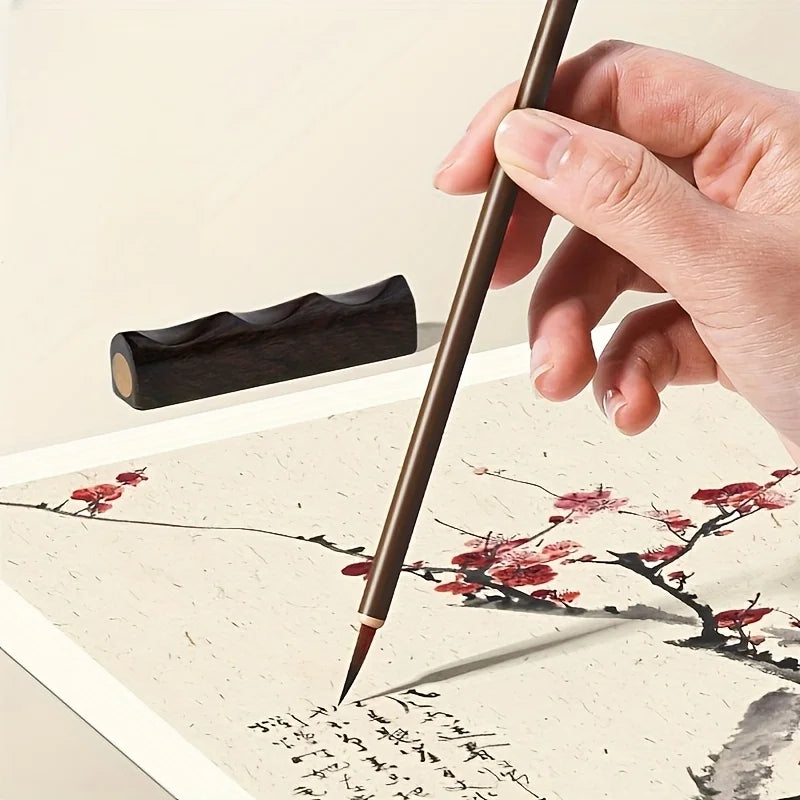 12-piece set,Painting brush set, with bamboo bag - high-quality watercolor and traditional calligraphy brushes