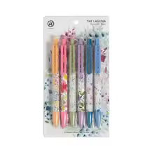 Ballpoint Pens, Black Ink, Bountiful Bouquet (6-Pack)