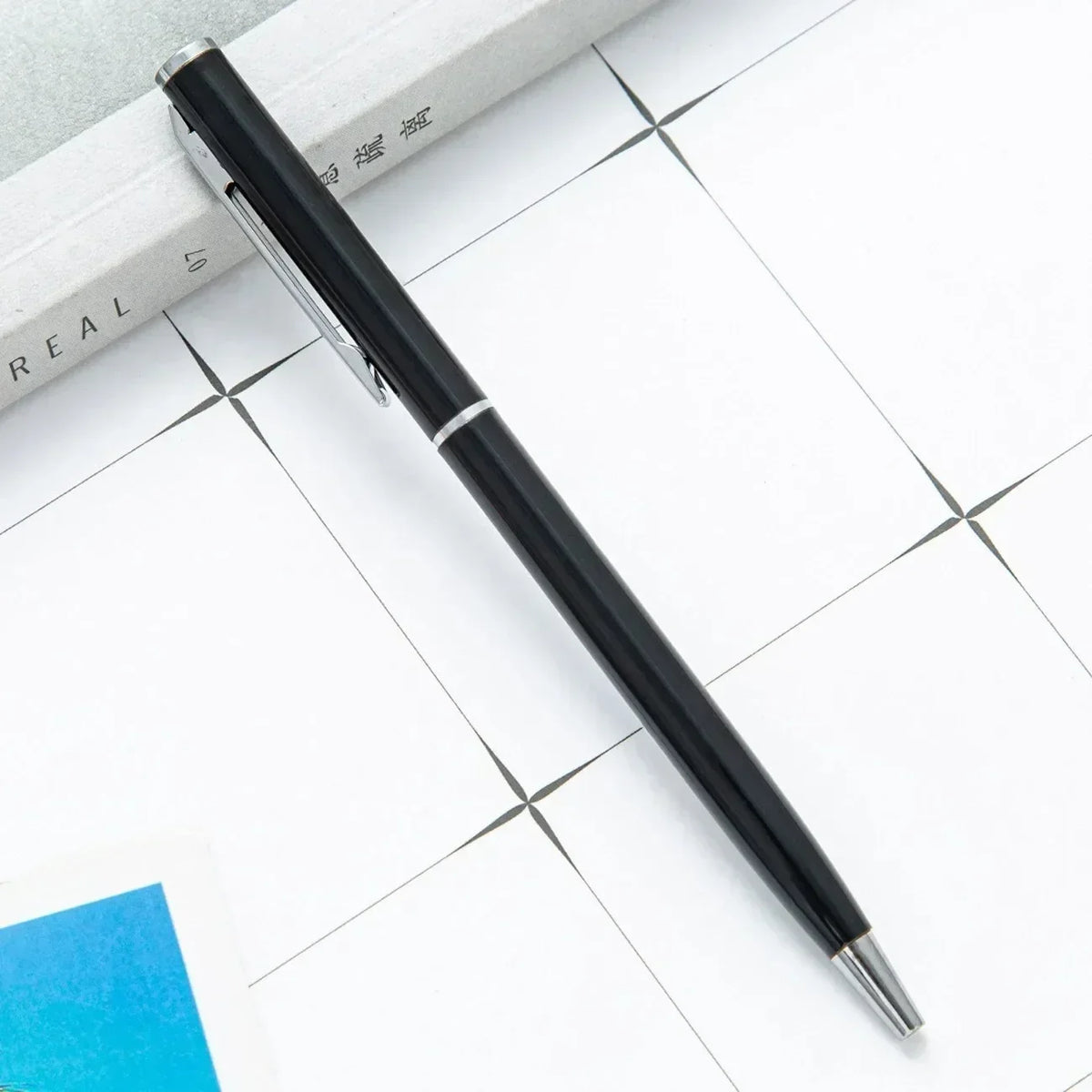 100pcs Metal Ballpoint Pens Customized Logo Gift Pens & School and Office Supplies & Exhibition Gifts & Laser Engraving