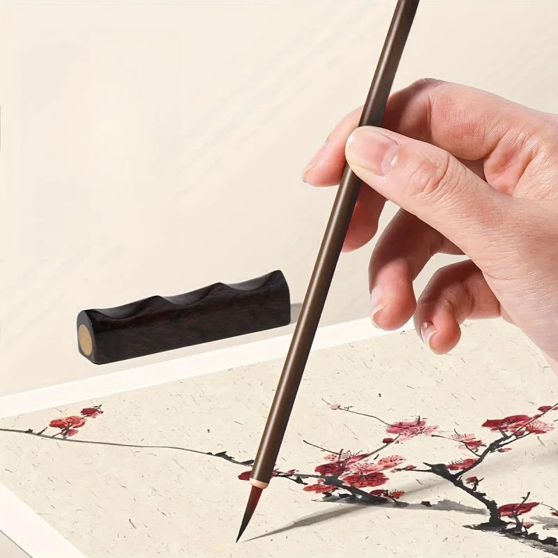 12-piece set,Painting brush set, with bamboo bag - high-quality watercolor and traditional calligraphy brushes