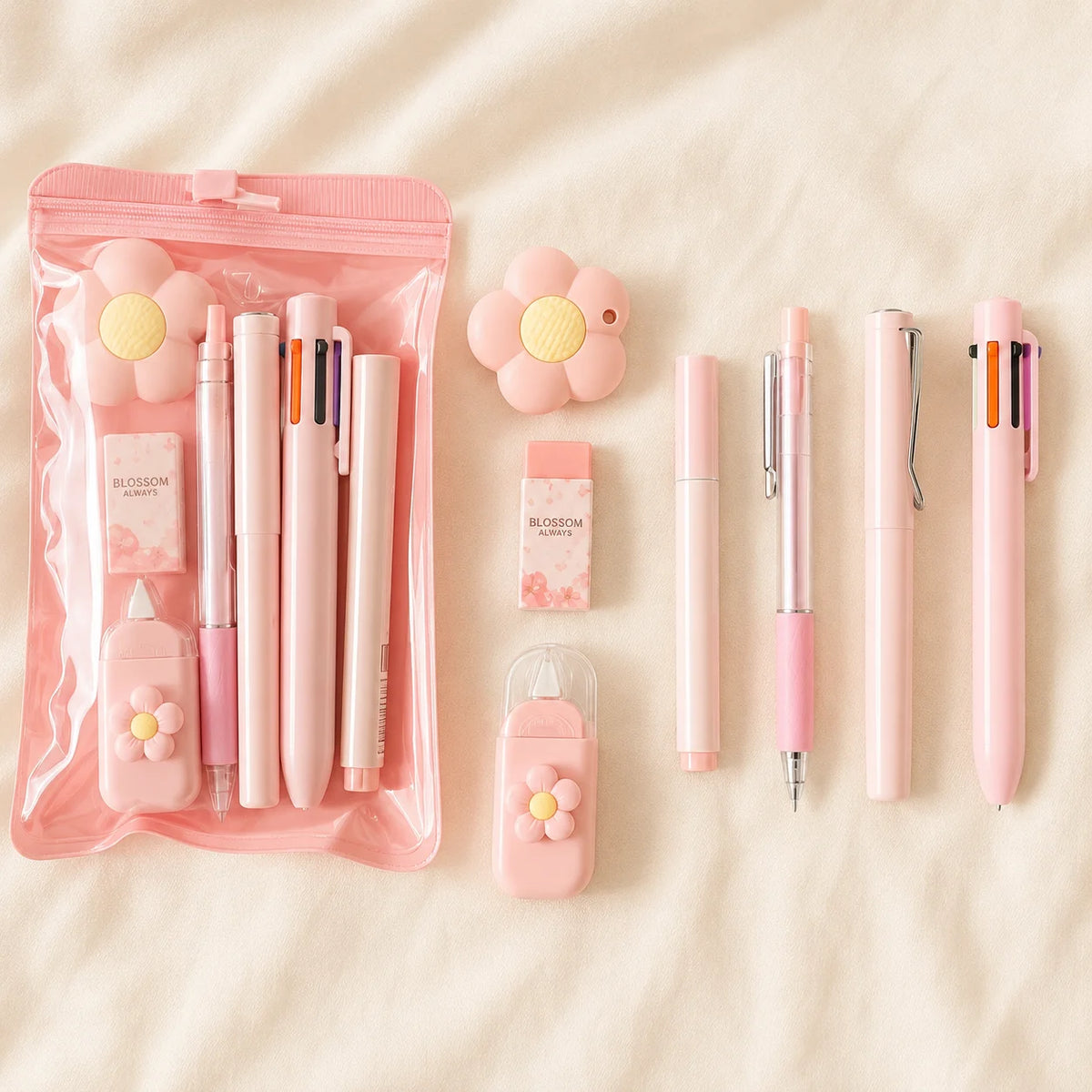 Aesthetic Stationery Set, Cute School Supplies for Students, Gel Pen Correction Tape Kit, Journaling Writing Supplies Set