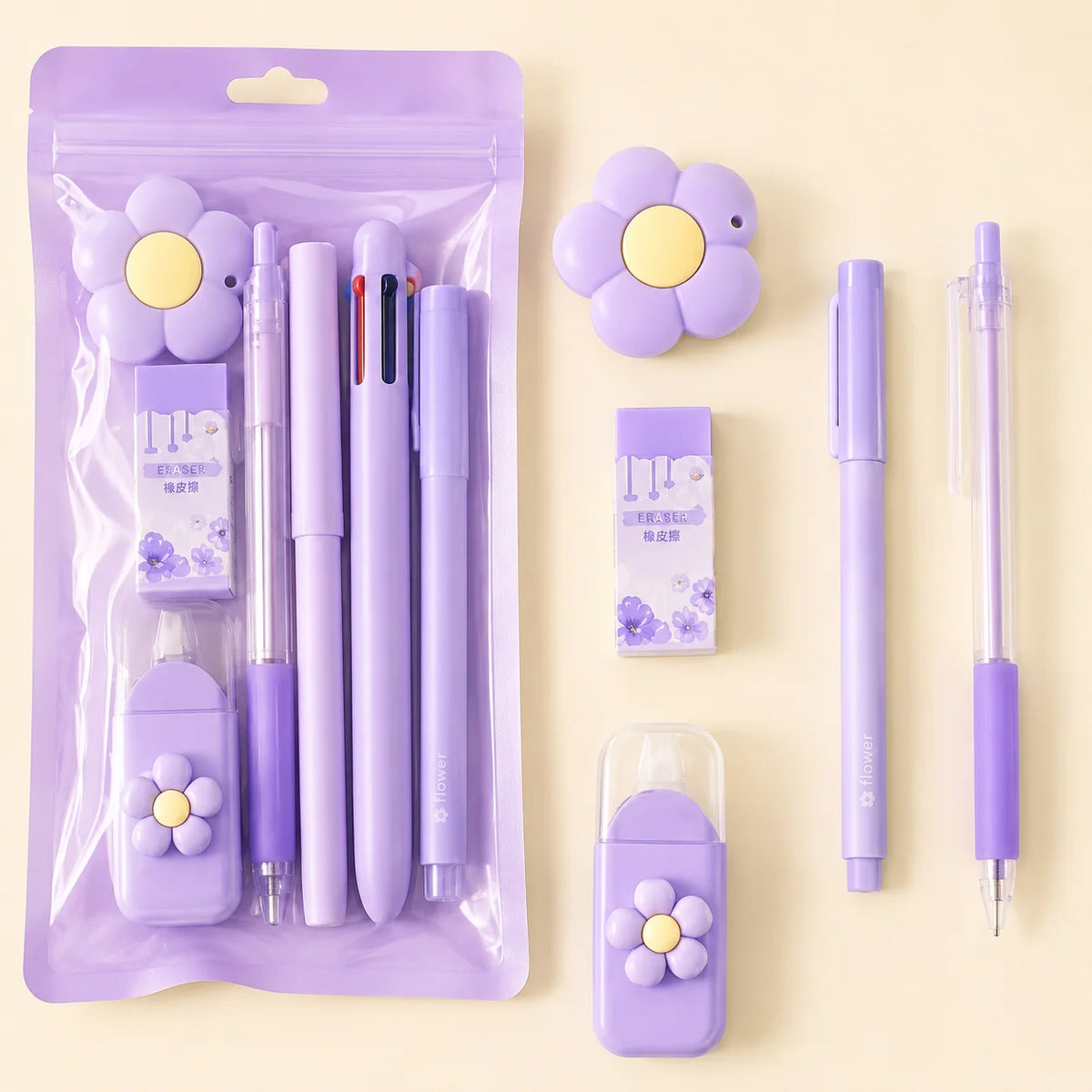 Aesthetic Stationery Set, Cute School Supplies for Students, Gel Pen Correction Tape Kit, Journaling Writing Supplies Set
