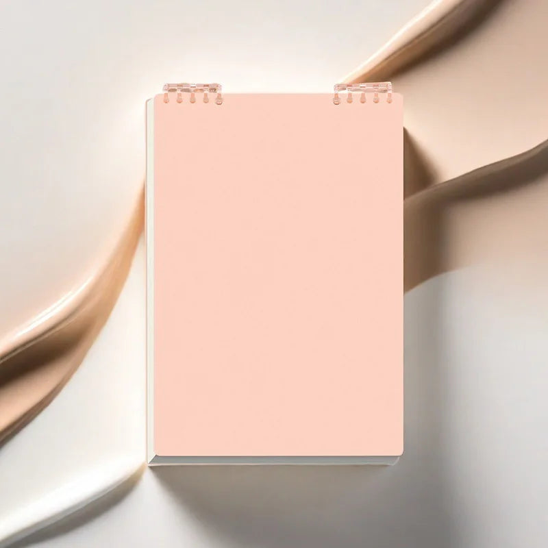Refillable Spiral Notebook - Top-Flip Binding, Detachable Pages, A5 Lined Journal for Students