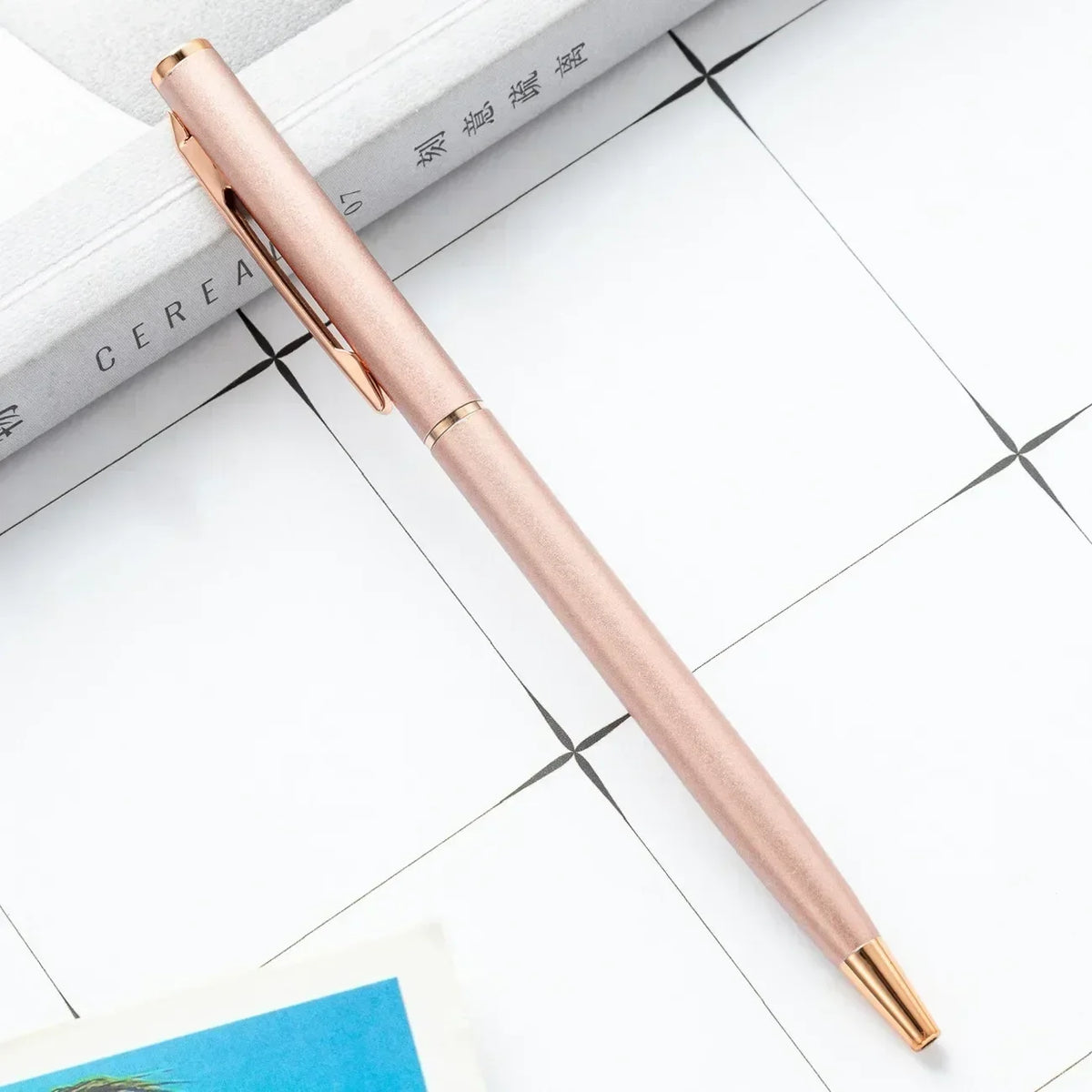 100pcs Metal Ballpoint Pens Customized Logo Gift Pens & School and Office Supplies & Exhibition Gifts & Laser Engraving