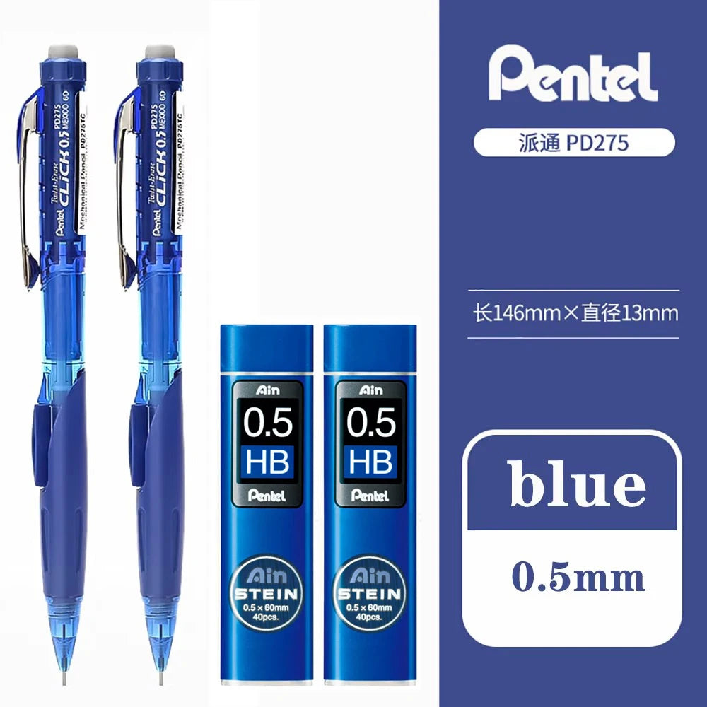 Pentel Mechanical Pencil PD275 Side Pressing Out Lead Writing Is Not Easy To Break The Core Cute School Supplies Stationery