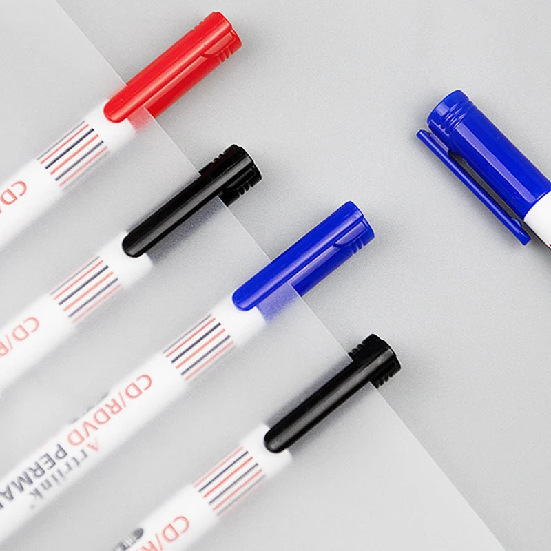 3Pcs Oil-Based Markers Pen Quick-Drying Non-Erasable for CD Glass Courier Box Metal Graffiti Painting