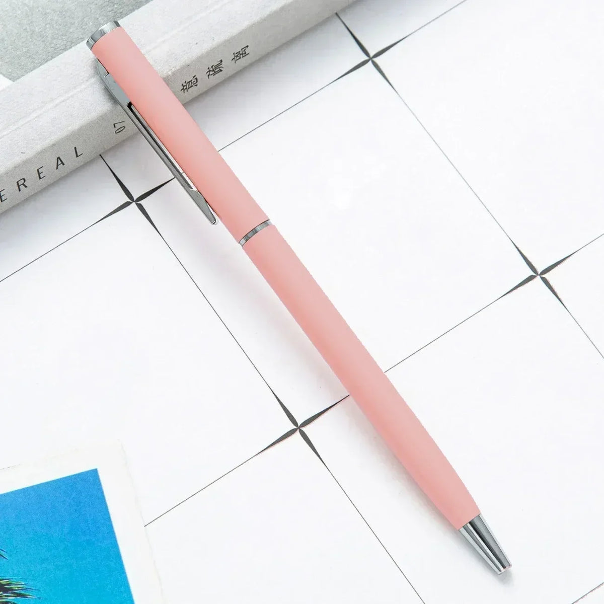 100pcs Metal Ballpoint Pens Customized Logo Gift Pens & School and Office Supplies & Exhibition Gifts & Laser Engraving