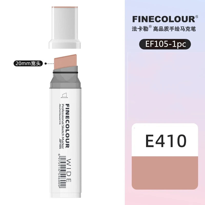 Finecolour 20mm Wide Markers Alcohol Line Sketching Art Markers Pen Drawing School Art Supplies EF105