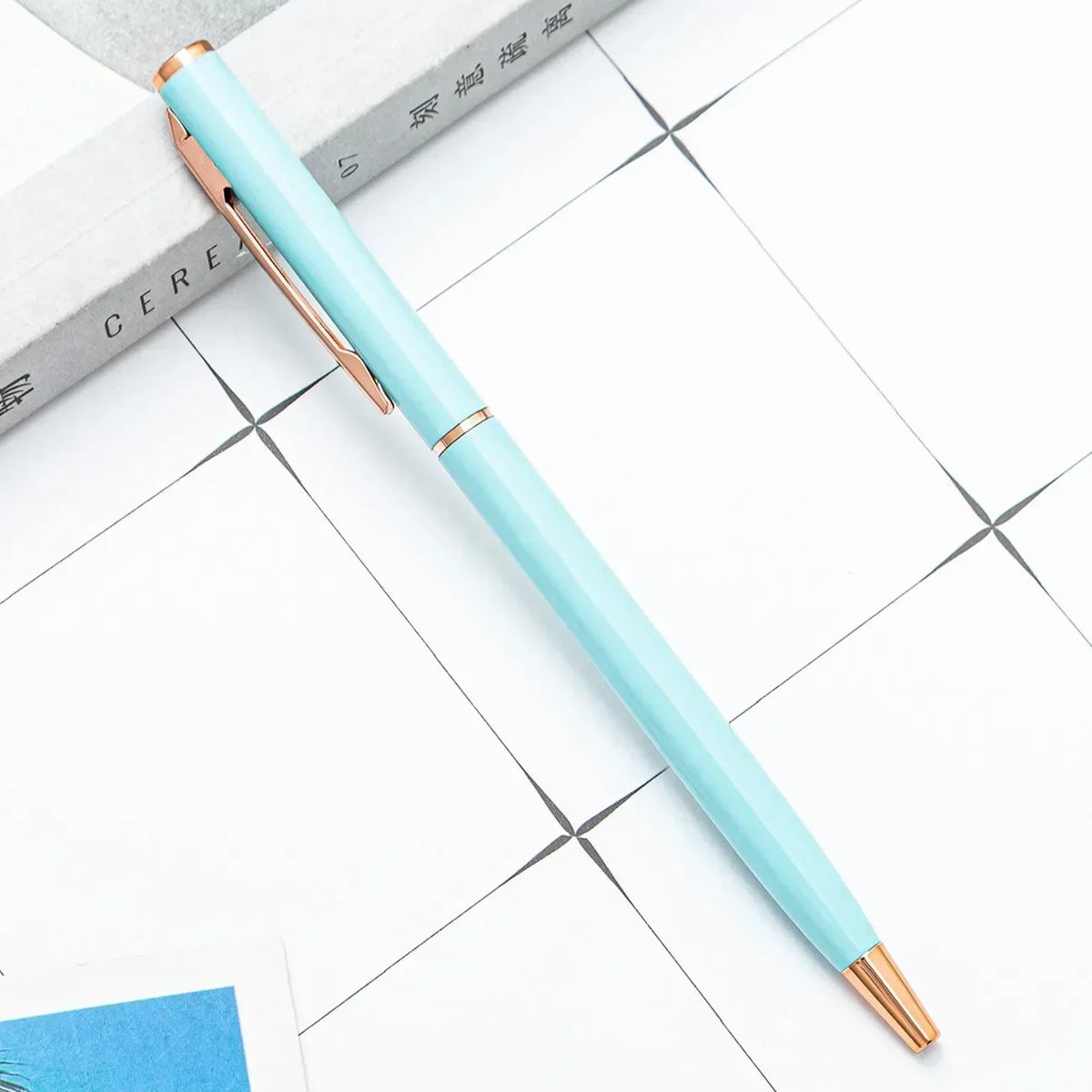 100pcs Metal Ballpoint Pens Customized Logo Gift Pens & School and Office Supplies & Exhibition Gifts & Laser Engraving