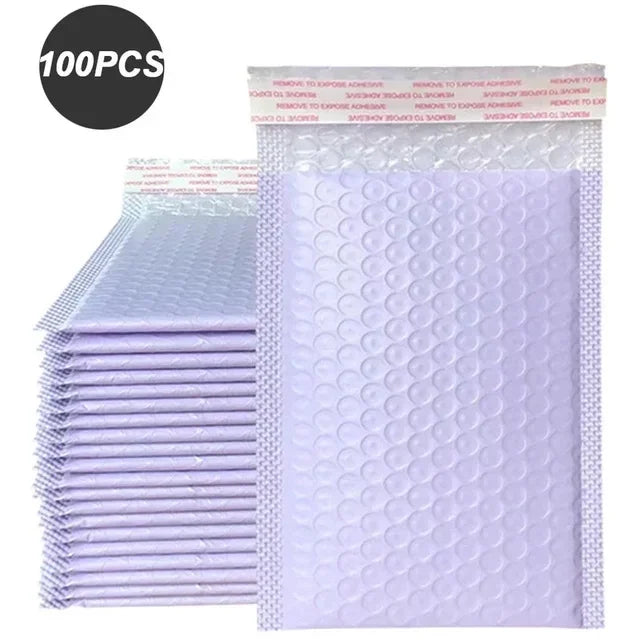 100PCS Shipping Packaging Supplies Multicolor Packing Bag Bags Small Business Bubble Envelope Mailing Office School