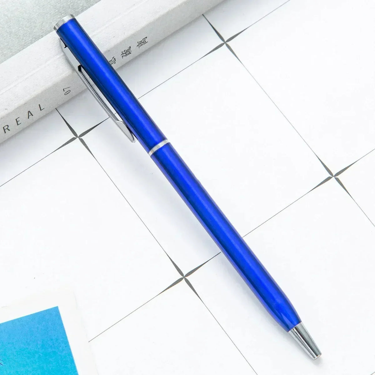 100pcs Metal Ballpoint Pens Customized Logo Gift Pens & School and Office Supplies & Exhibition Gifts & Laser Engraving