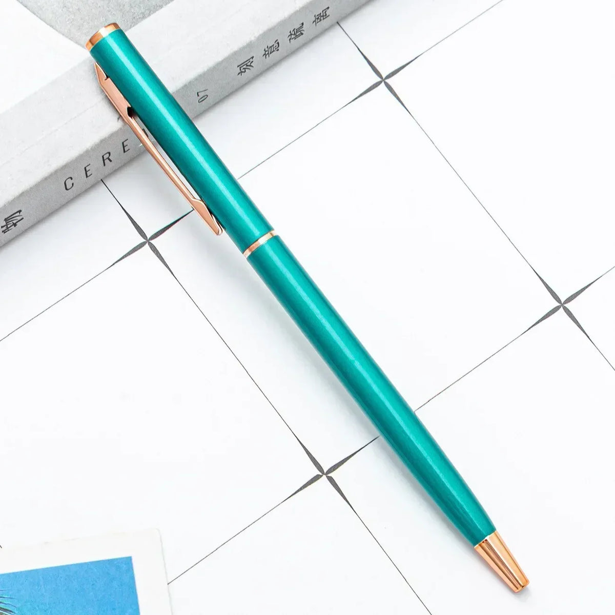 100pcs Metal Ballpoint Pens Customized Logo Gift Pens & School and Office Supplies & Exhibition Gifts & Laser Engraving