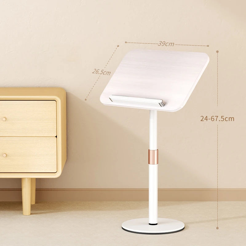 Bookshelf Children's Reading Picture Book Solid Wood Desktop Bed Floor Tablet Bracket Can Lift Baby Telescopic Wooden Book Clip
