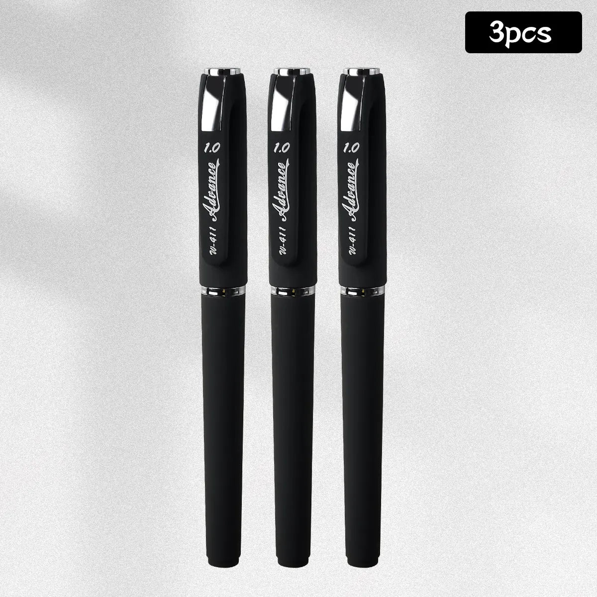 WQN-3/6/12PCS Frosted Black Gel Pen, 1.0mm Nib, Large-Capacity Black Ink,Examination-Specific Pen, Used For Writing And Office