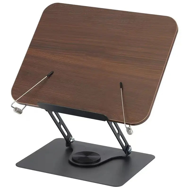 Rotating Wood Grain Reading Stand Reading Stand Children's Bookshelf Learning Multi-functional Lifting Notebook Support Stand